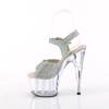 Pleaser - ADORE708NRS Sandale à bride à la cheville, Pole dance chaussures - Transparent/Transparent Product image